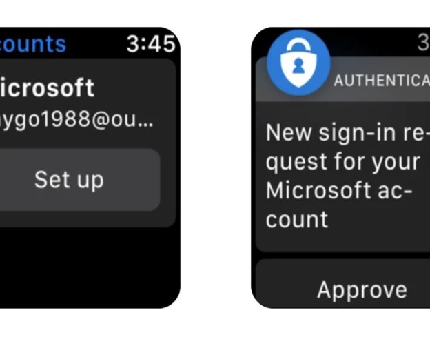 Microsoft Authenticator Application Apple Watch