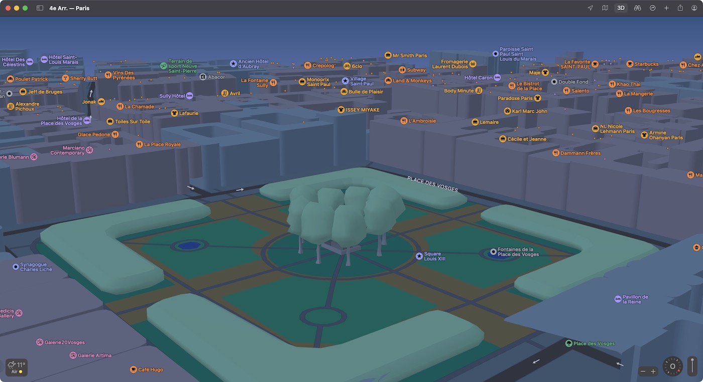 Paris Plans 3D Place des Vosges