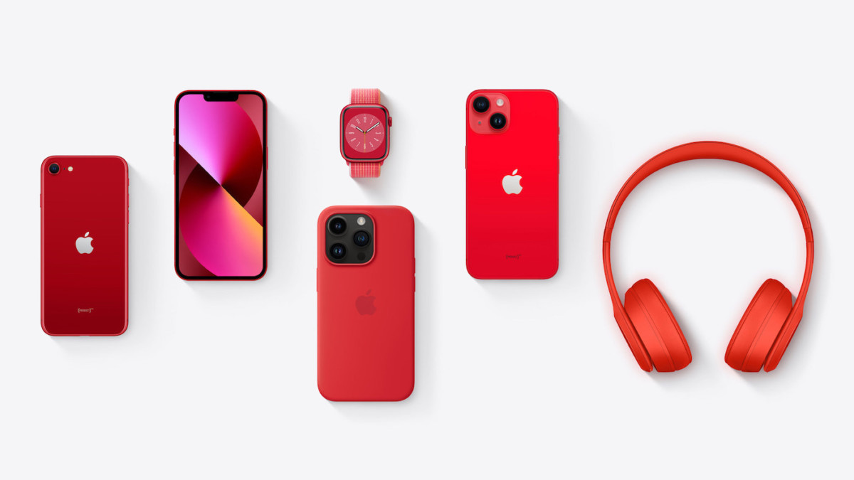 Product Red Apple iPhone APple Watch Casque