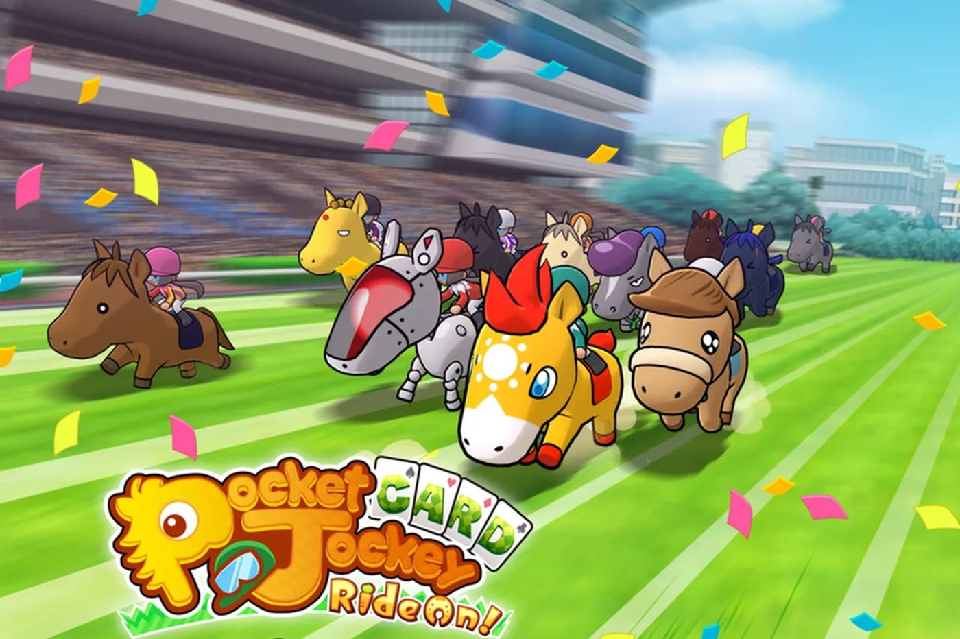 Pocket Card Jockey Ride On mélange le solitaire et la course de