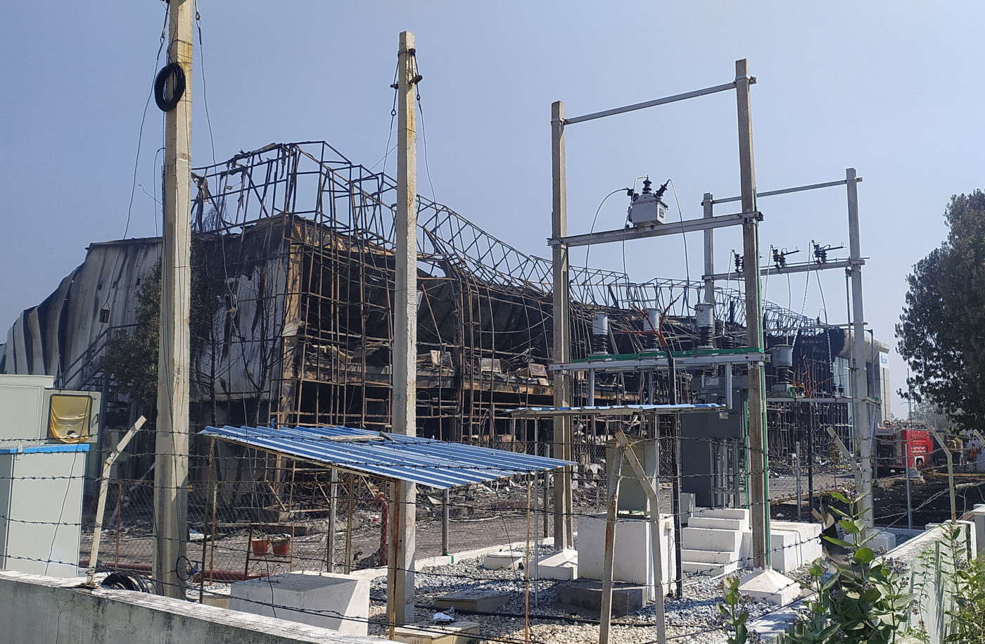 Foxlink Usine Incendie Inde