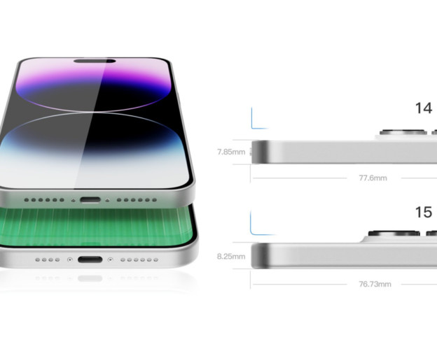 Rendu iPhone 15 Pro Max Dimensions