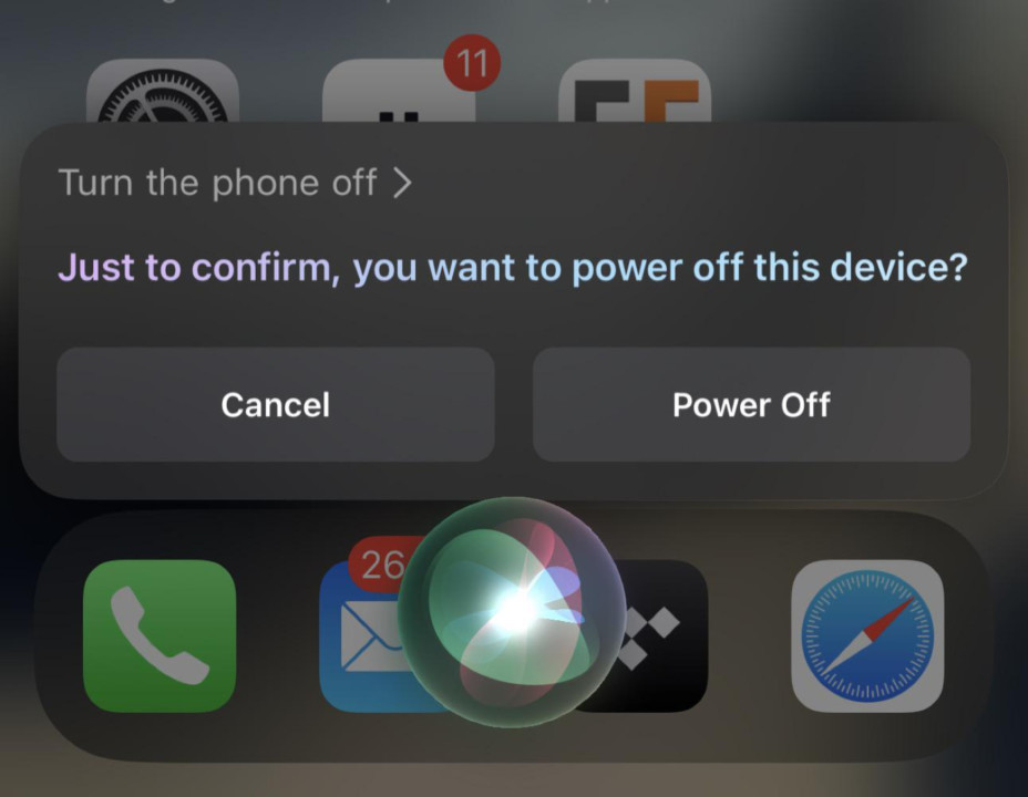 iOS 16.4 Eteindre iPhone Siri