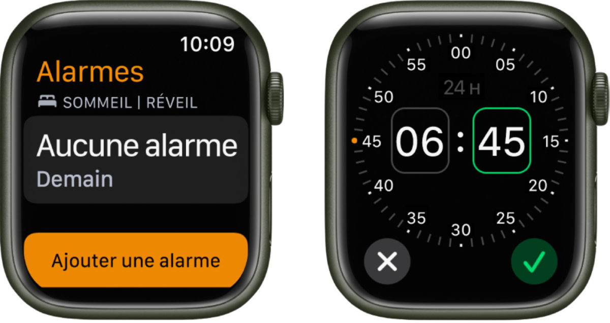 Apple Watch Alarme