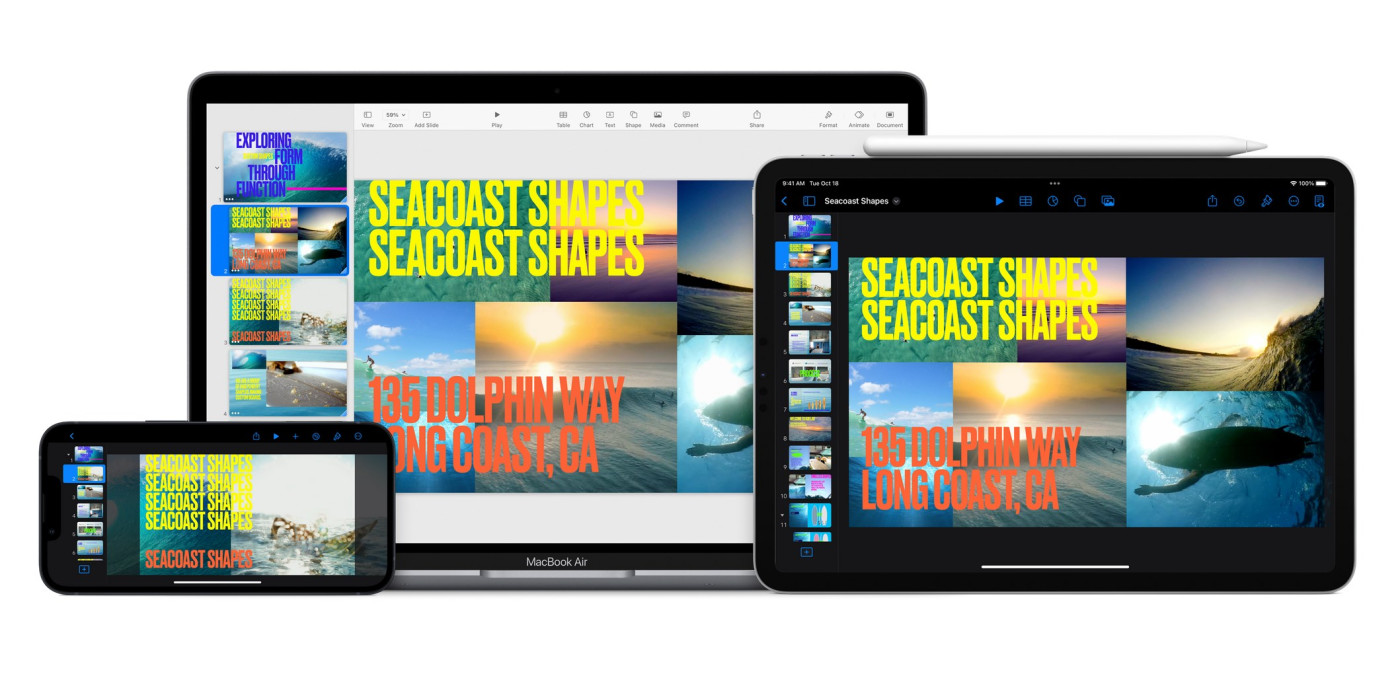 Application Keynote iPhone Mac iPad