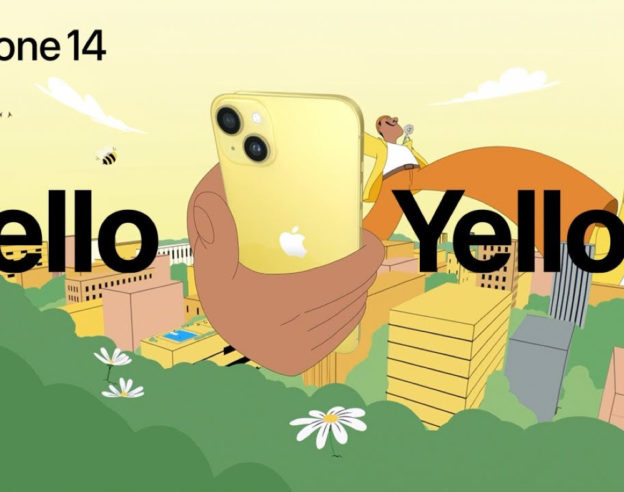 Pub iPhone 14 Jaune Hello Yellow