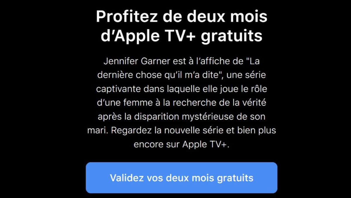 Apple TV Plus Offert 2 Mois