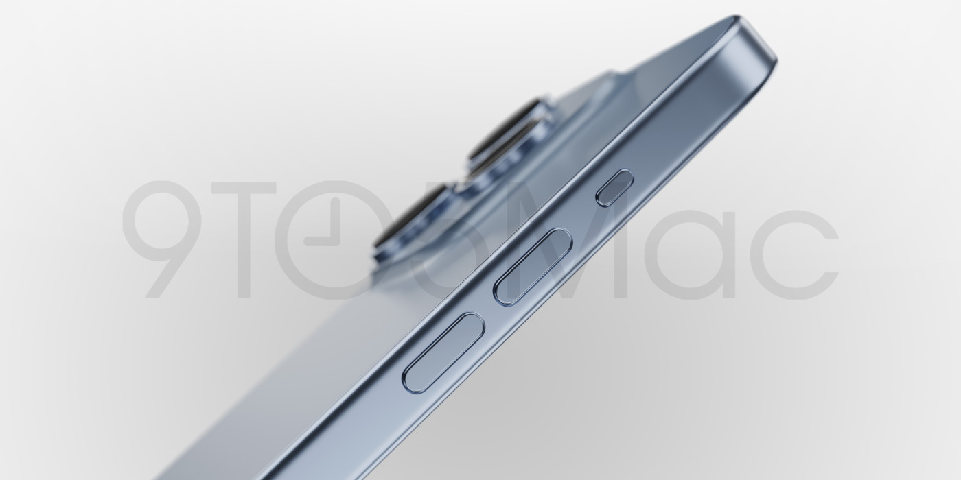 Rendu iPhone 15 Pro Boutons