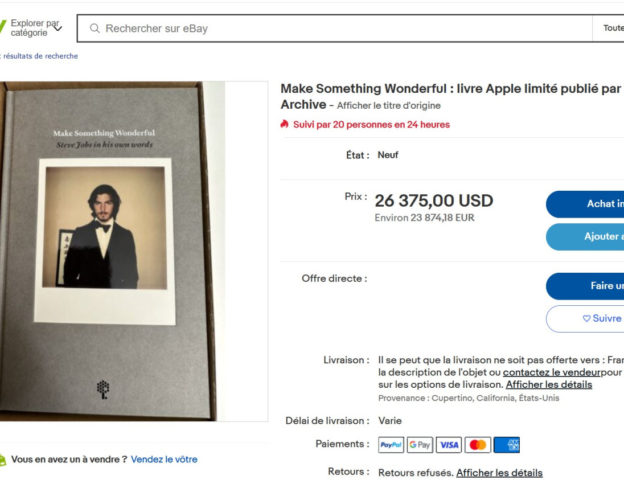 eBay Make Something Wonderful Steve Jobs Livre