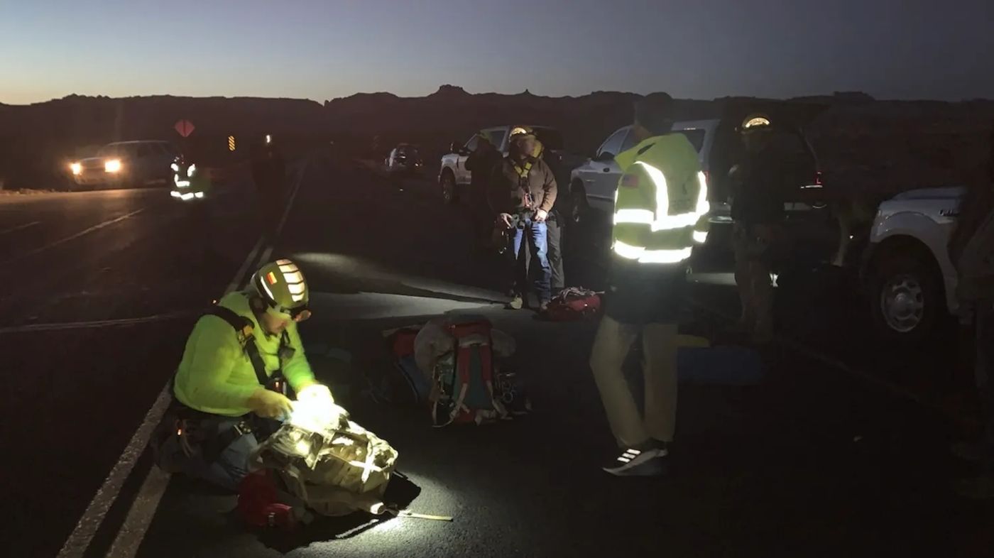 iPhone 14 fait divers canyon appel urgence satellite