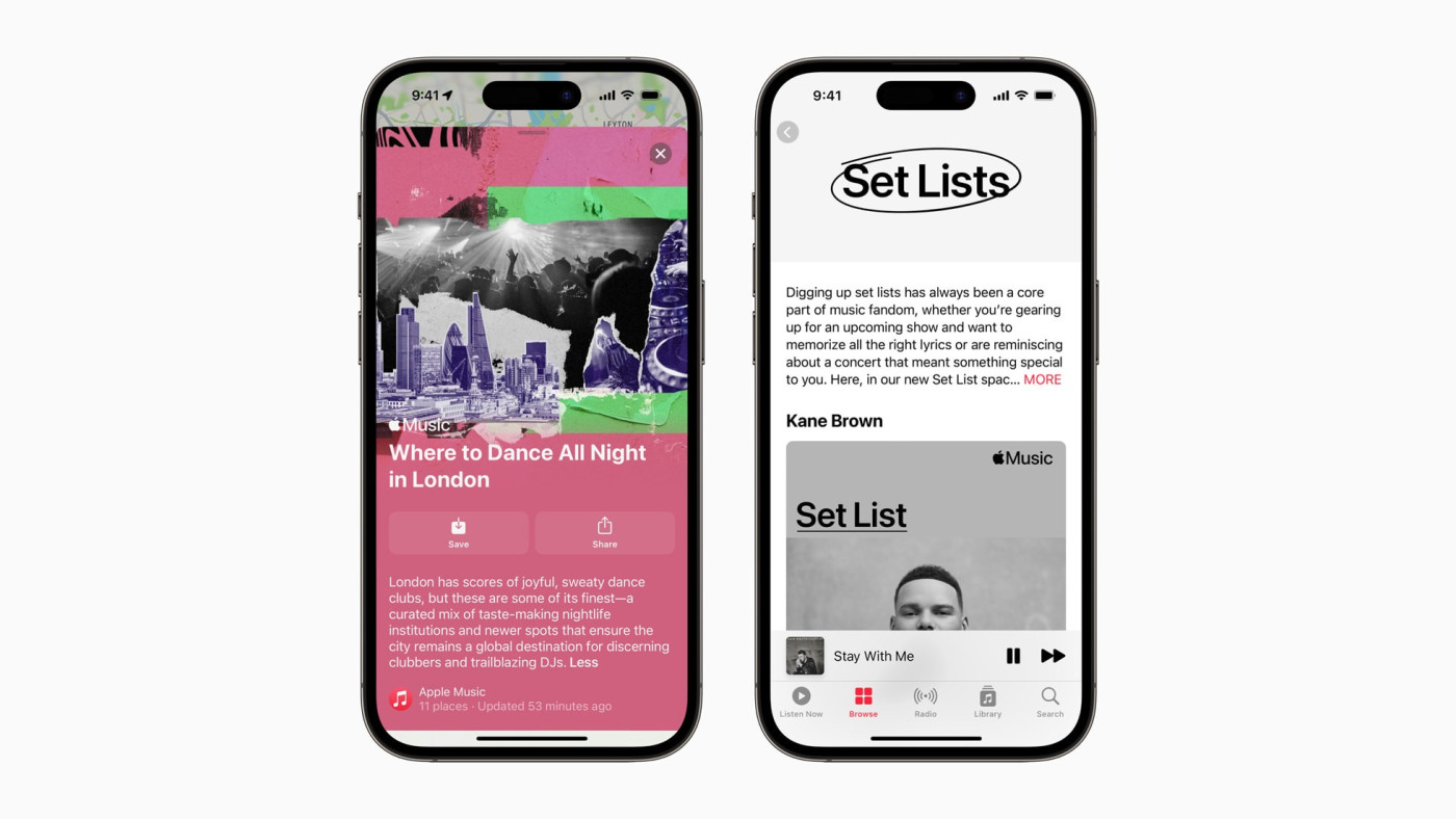 Apple Music and Maps add concert dates and other features