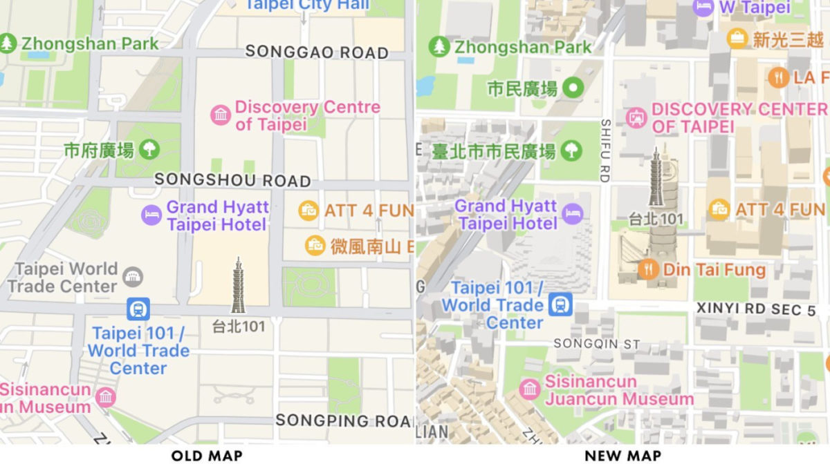 Apple Plans Nouvelles Cartes Taiwan