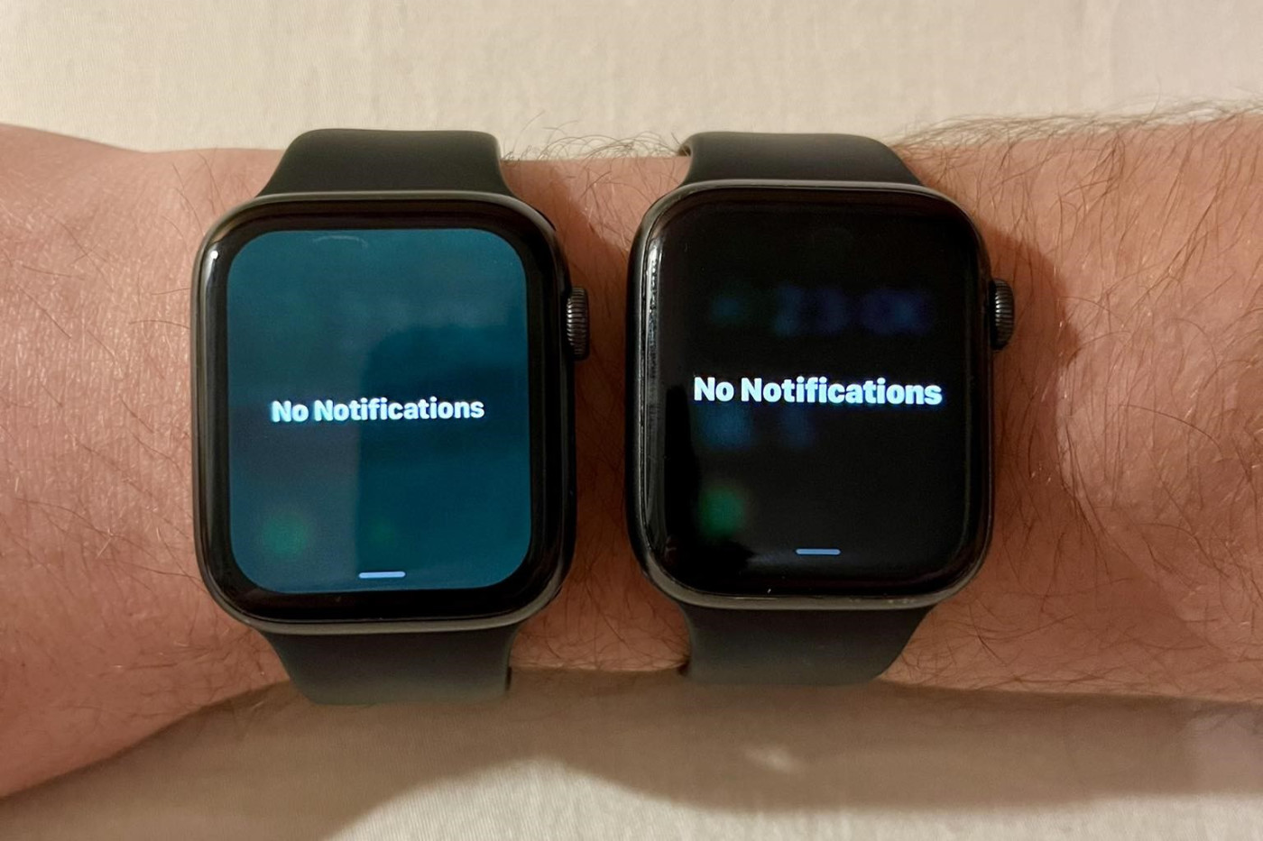 Apple Watch Bug Ecran Verdatre watchOS 9.5
