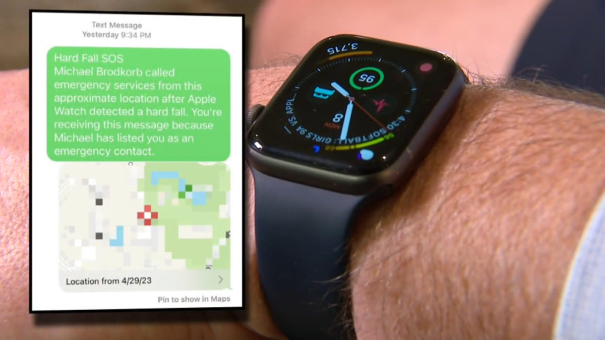 Apple Watch Detection Chute Brutale SMS Urgence