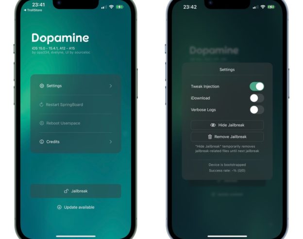 Dopamine Jailbreak iOS 15