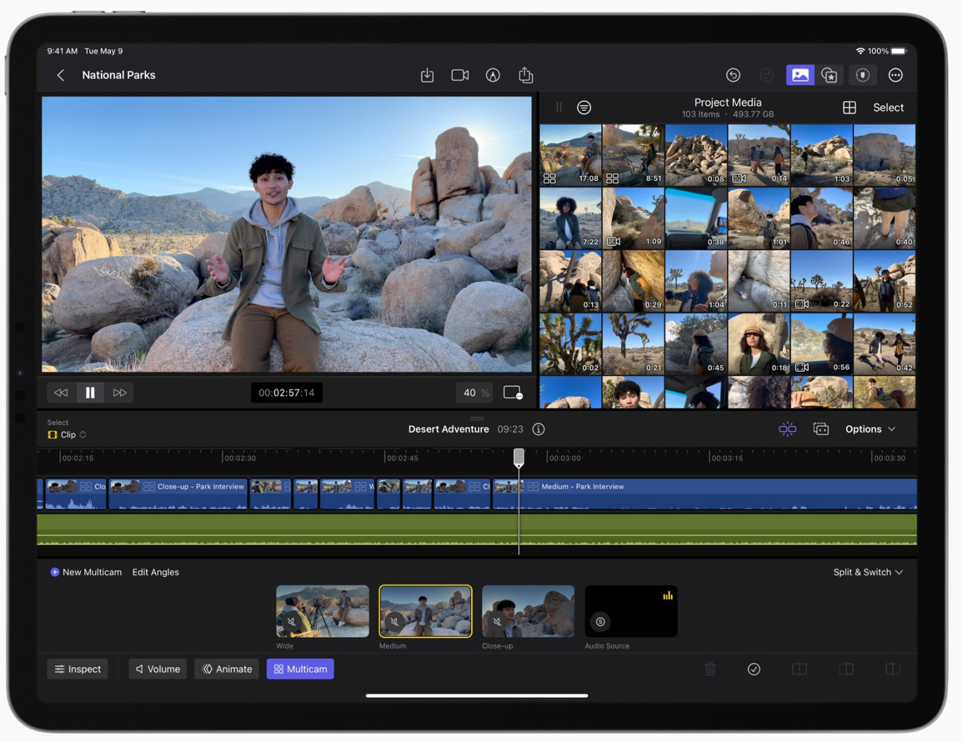 Final Cut Pro Application iPad
