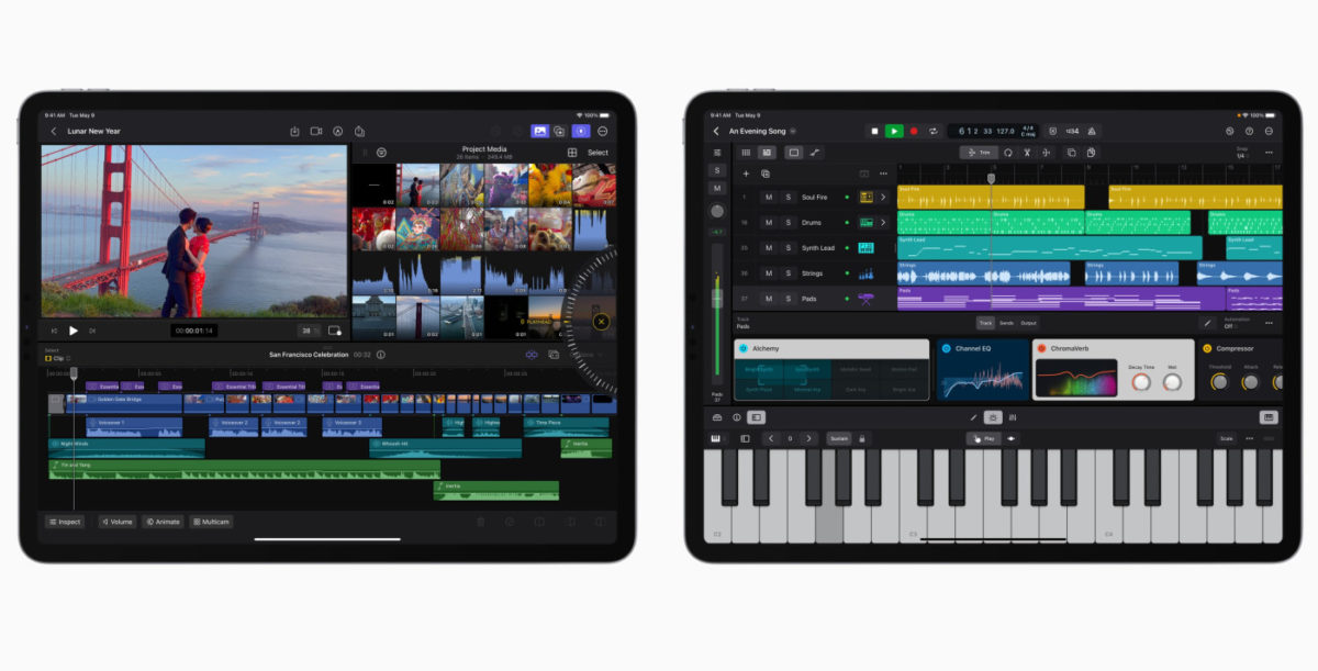 Final Cut Pro et Logic Pro Applications iPad