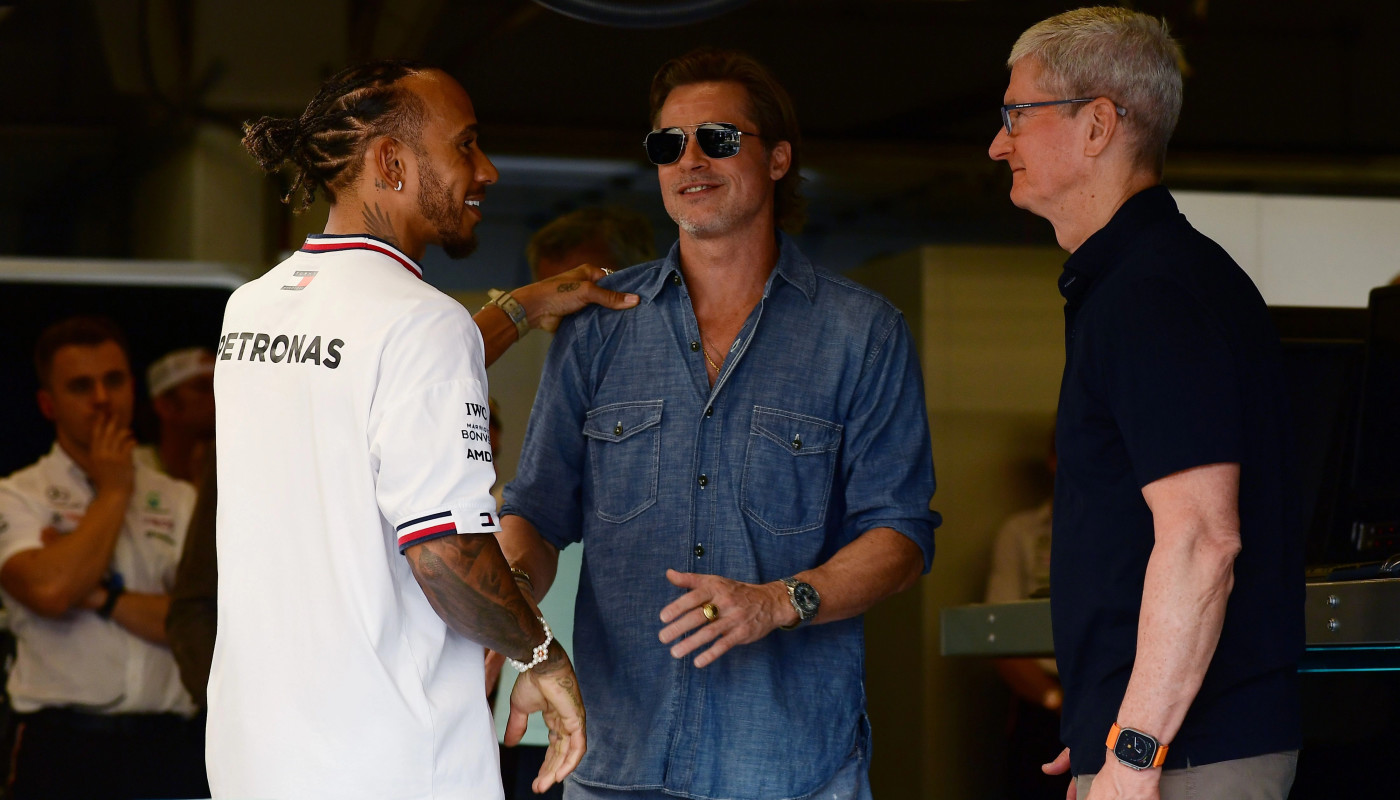 Lewis Hamilton Brad Pitt Tim Cook