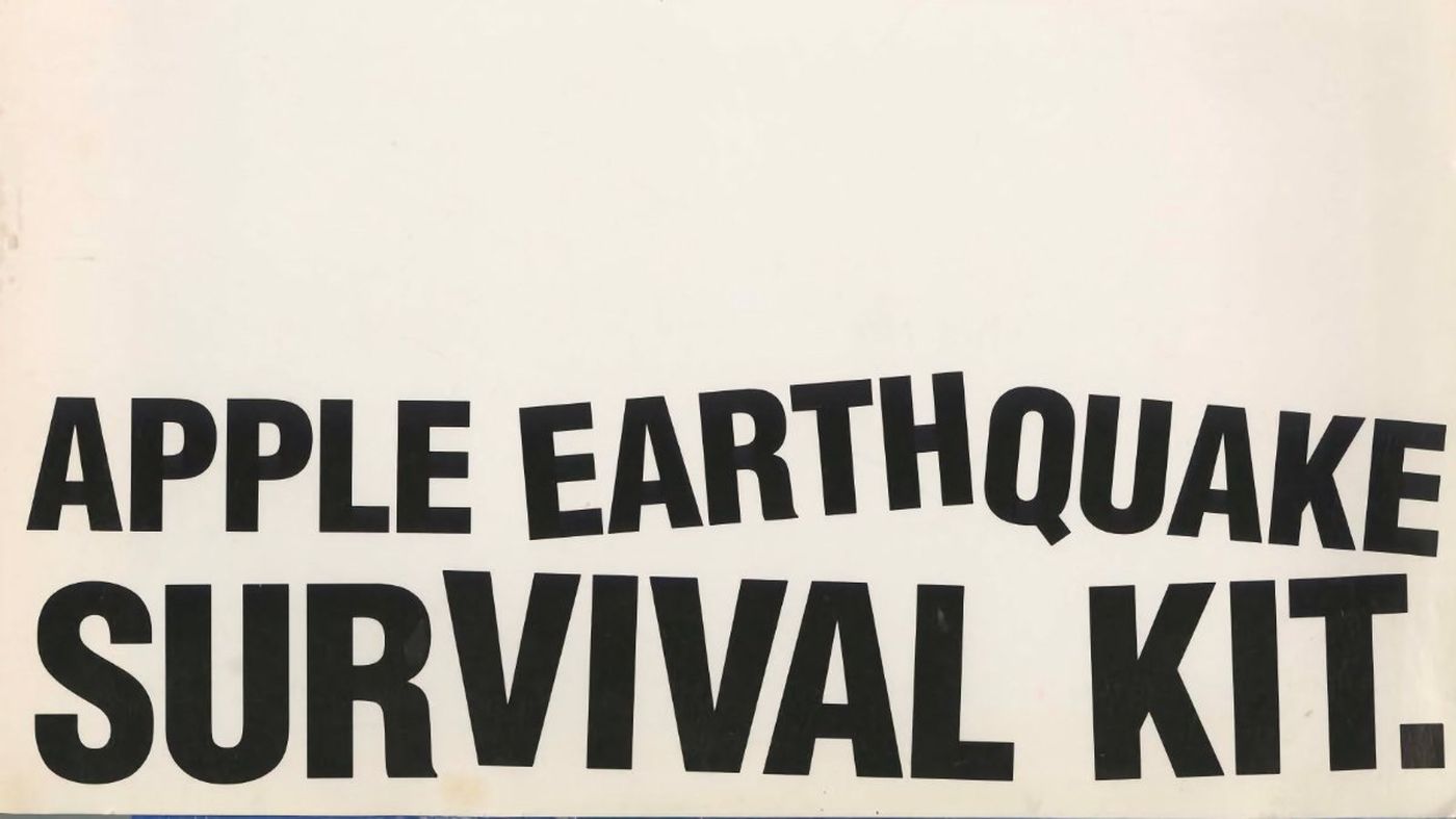 Apple Earthquake survival Kit