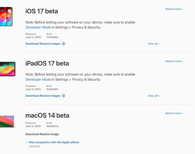 image de l'article iOS 17, macOS Sonoma : Apple propose gratuitement la bêta développeur à tout le monde