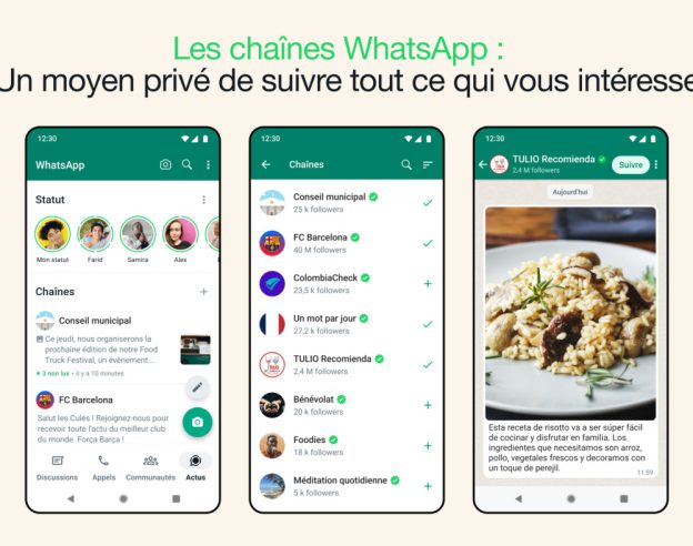image de l'article WhatsApp ajoute un système de chaînes pour imiter Telegram