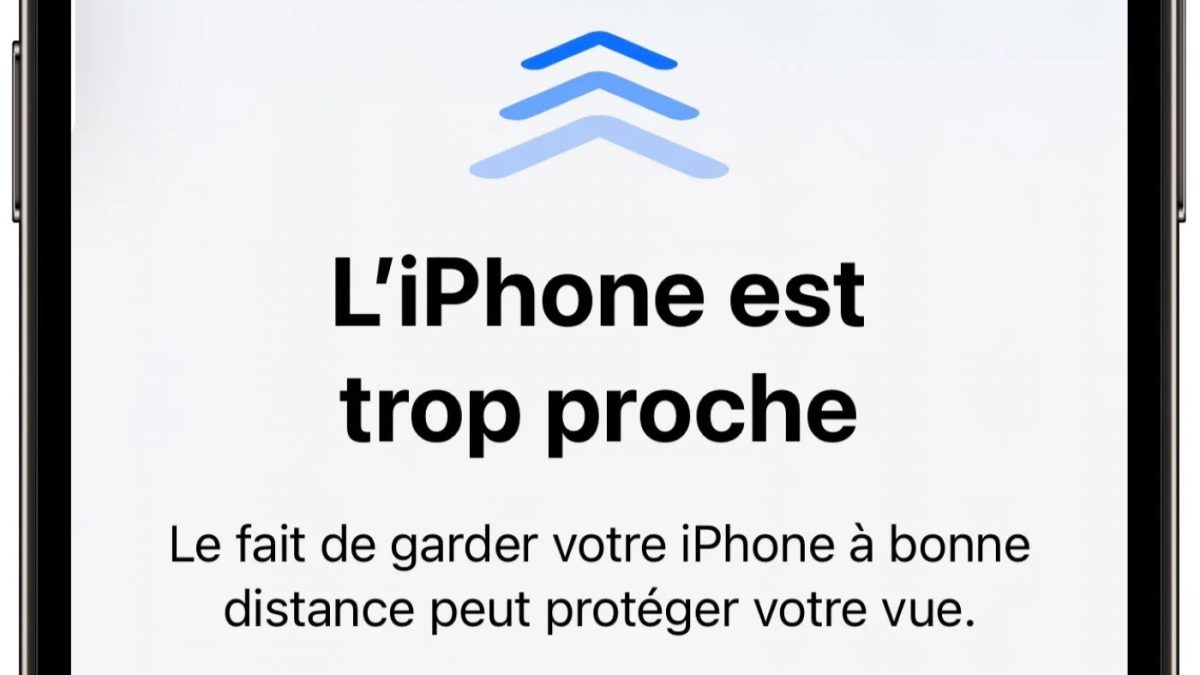iOS 17 iPhone Trop Pres Yeux