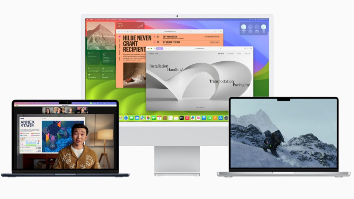 macOS Sonoma iMac MacBook Air Pro