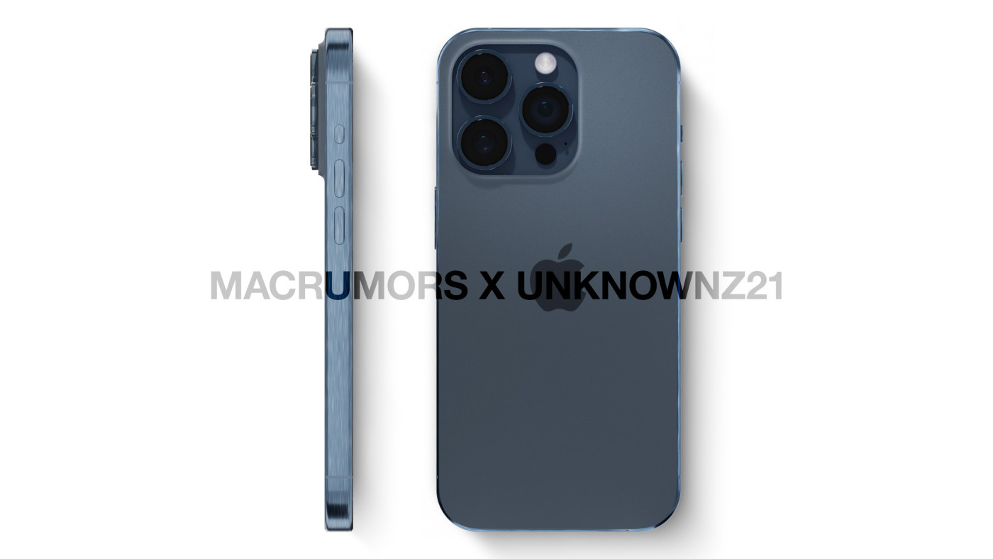 The iPhone 15 Pro would be available in dark blue