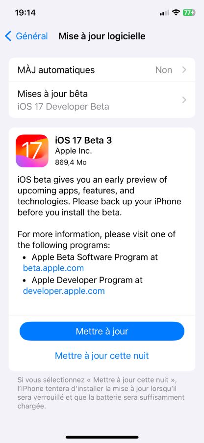 iOS 17 Beta 3 Disponible