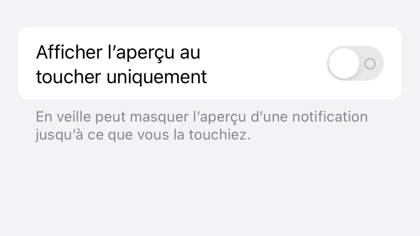 iOS 17 Beta 4 En Veille Desactiver Apercu Notifications