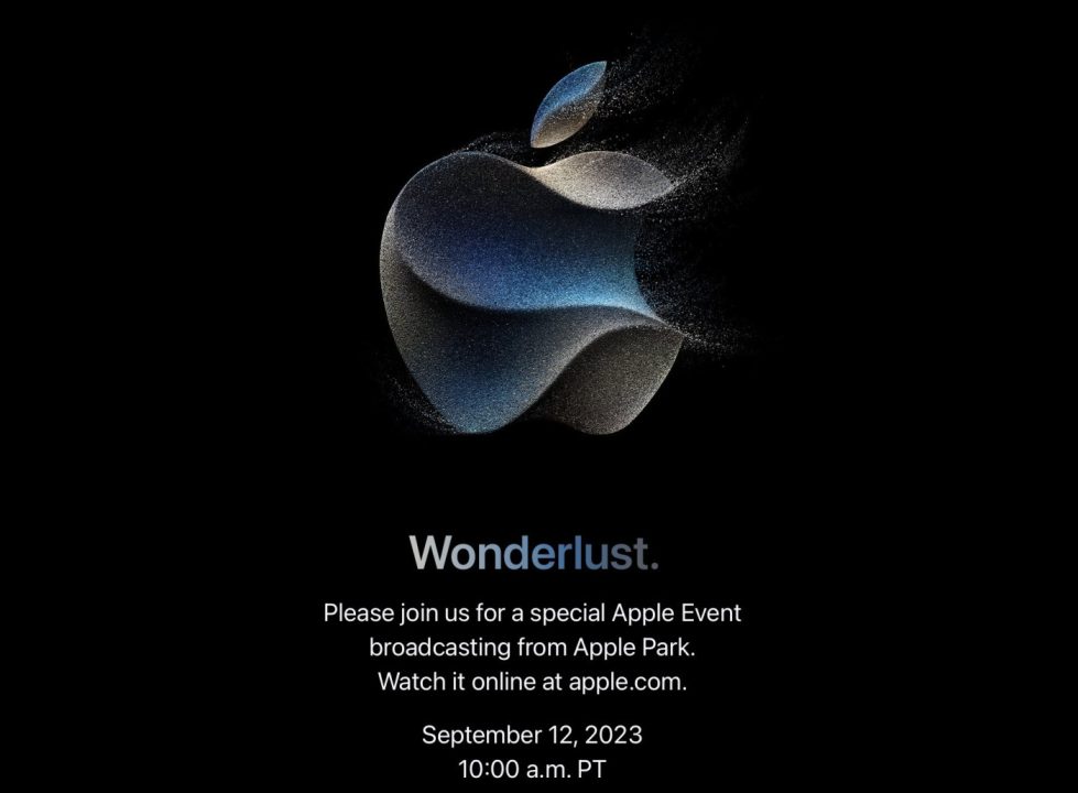Apple Keynote 12 Septembre 2023 Invitation