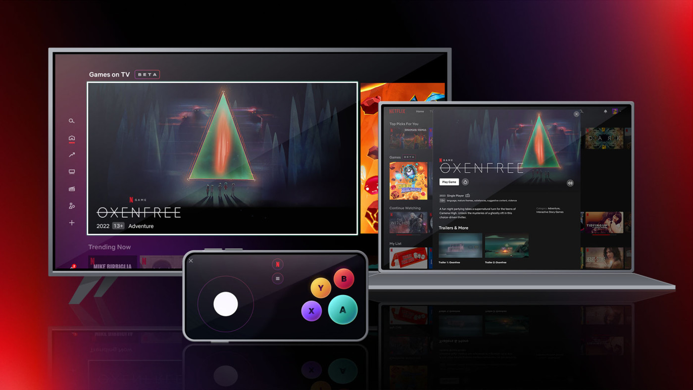 Netflix Streaming Jeux Cloud Gaming TV PC