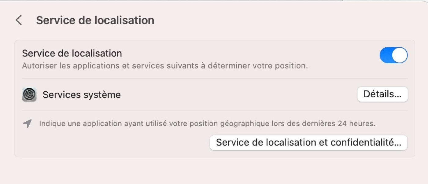 macOS 13.5 pose des problèmes avec les services de localisation