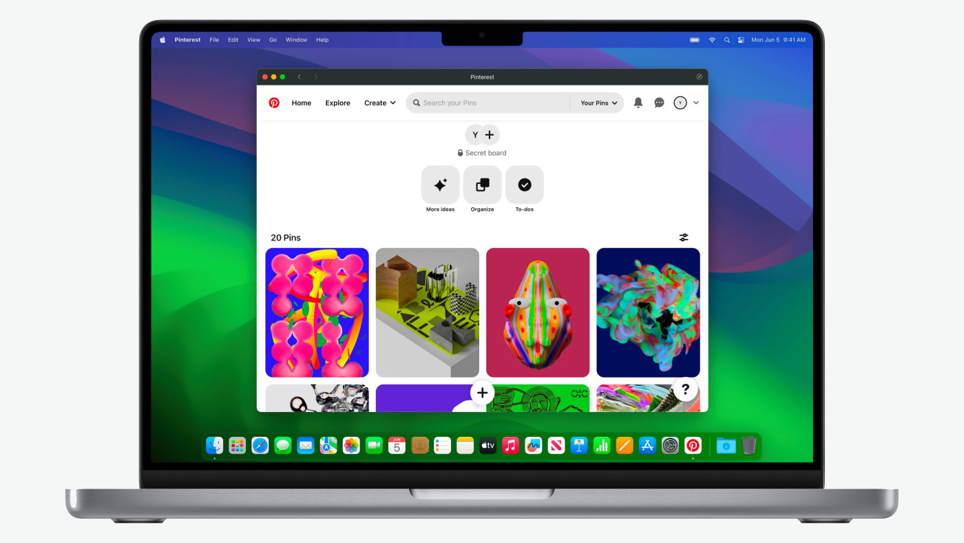 macOS Sonoma Web App Safari