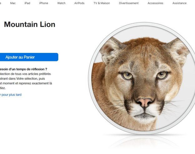 Achat OS X Mountain Lion Code