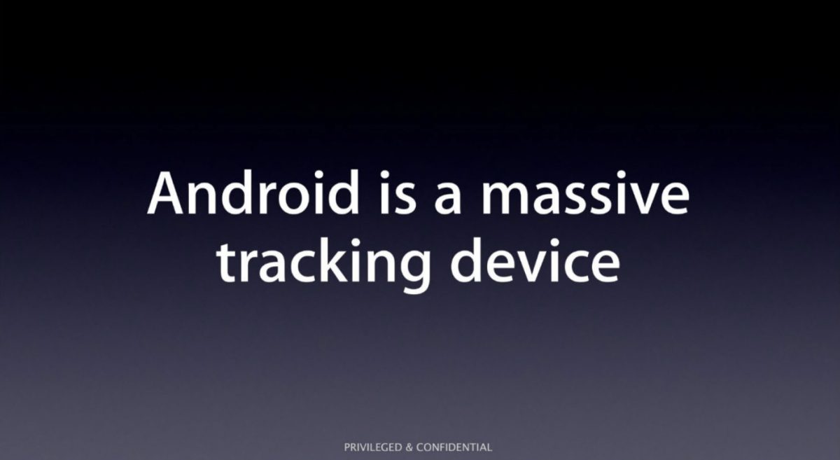 Android est un appareil de pistage massif