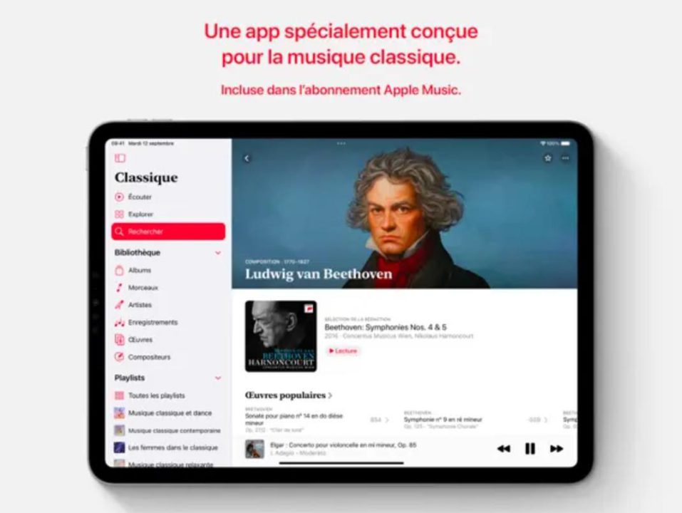 Apple Music Classical iPad