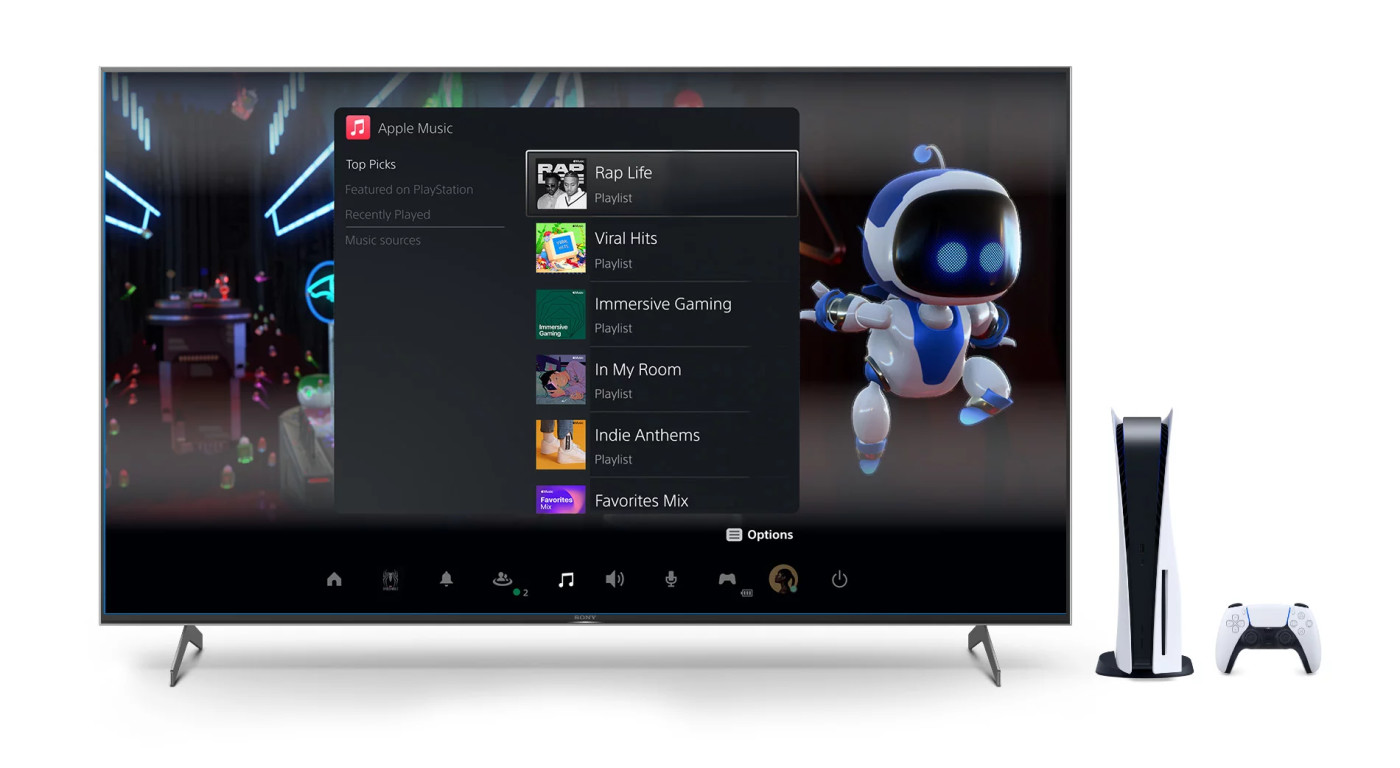 Apple Music PlayStation 5 PS5