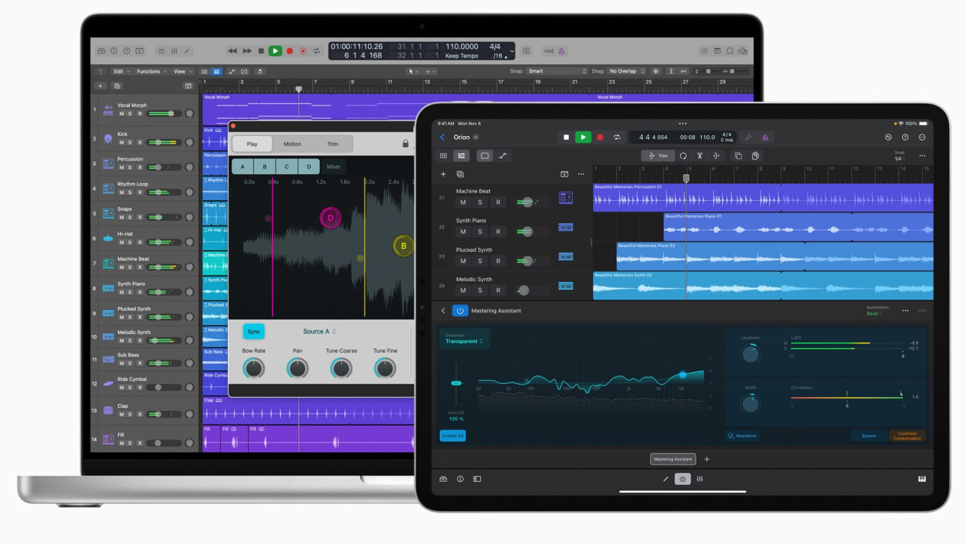 Logic Pro Application Mac et iPad