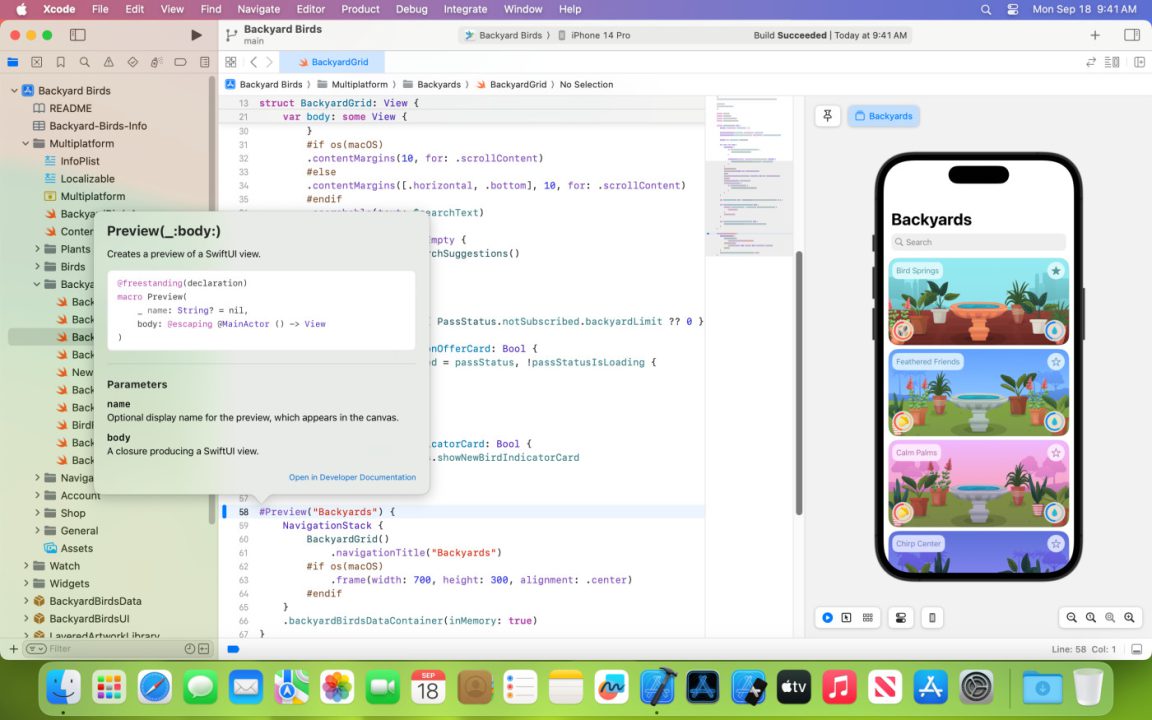 Xcode Application Mac