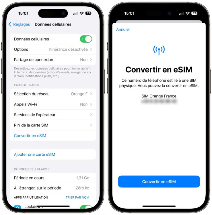 Orange Sosh Convertir Une Carte Sim En Esim Depuis Les R Glages De L Iphone Devient Possible