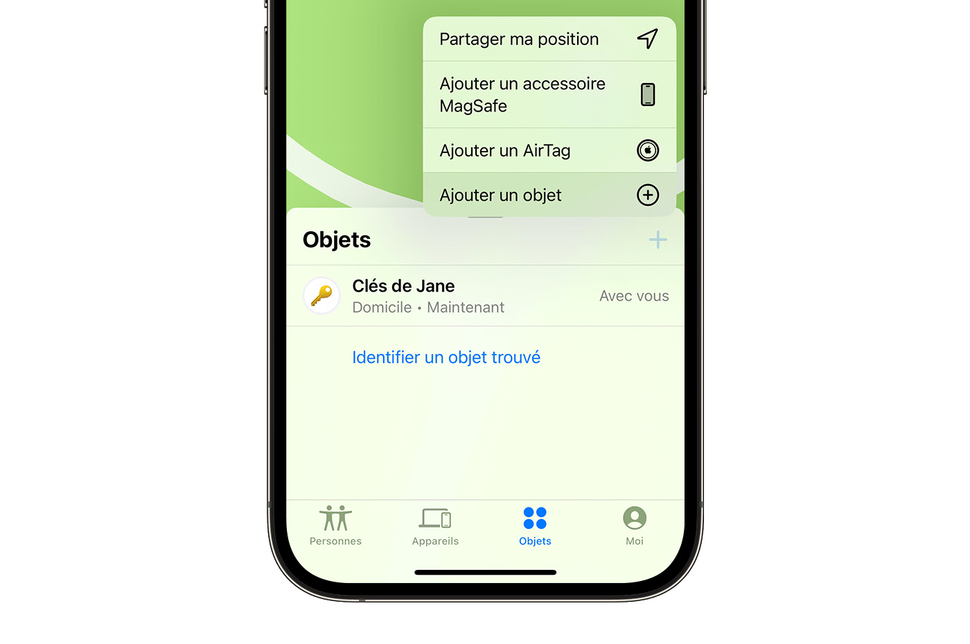 Application Localiser Objet
