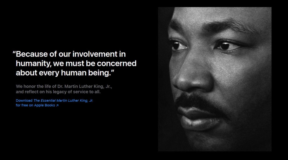 Hommage Apple Martin Luther King Jr Day 2024