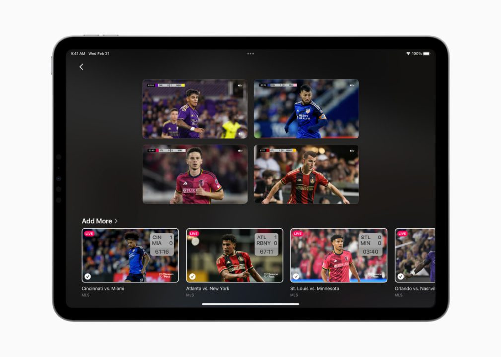 MLS Season Pass Multiplex Multiview iPad
