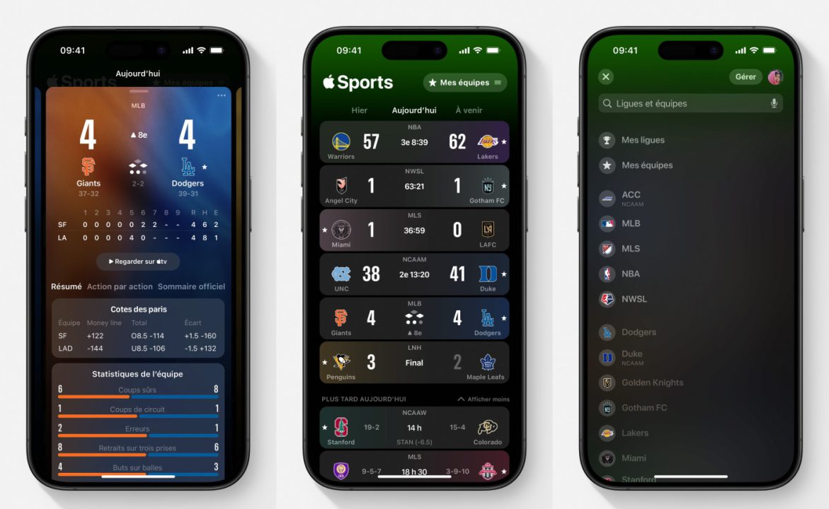 Apple Sports Application iPhone