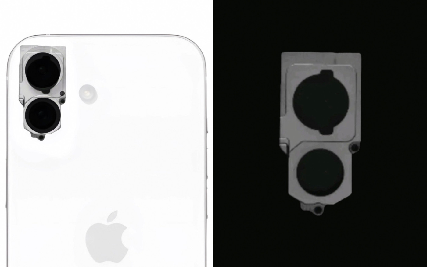 Fuite Composant iPhone 16 Chassis Bloc Photo