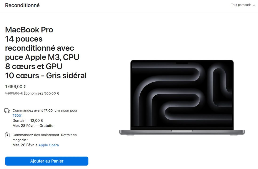 MacBook Pro M3 Reconditionne