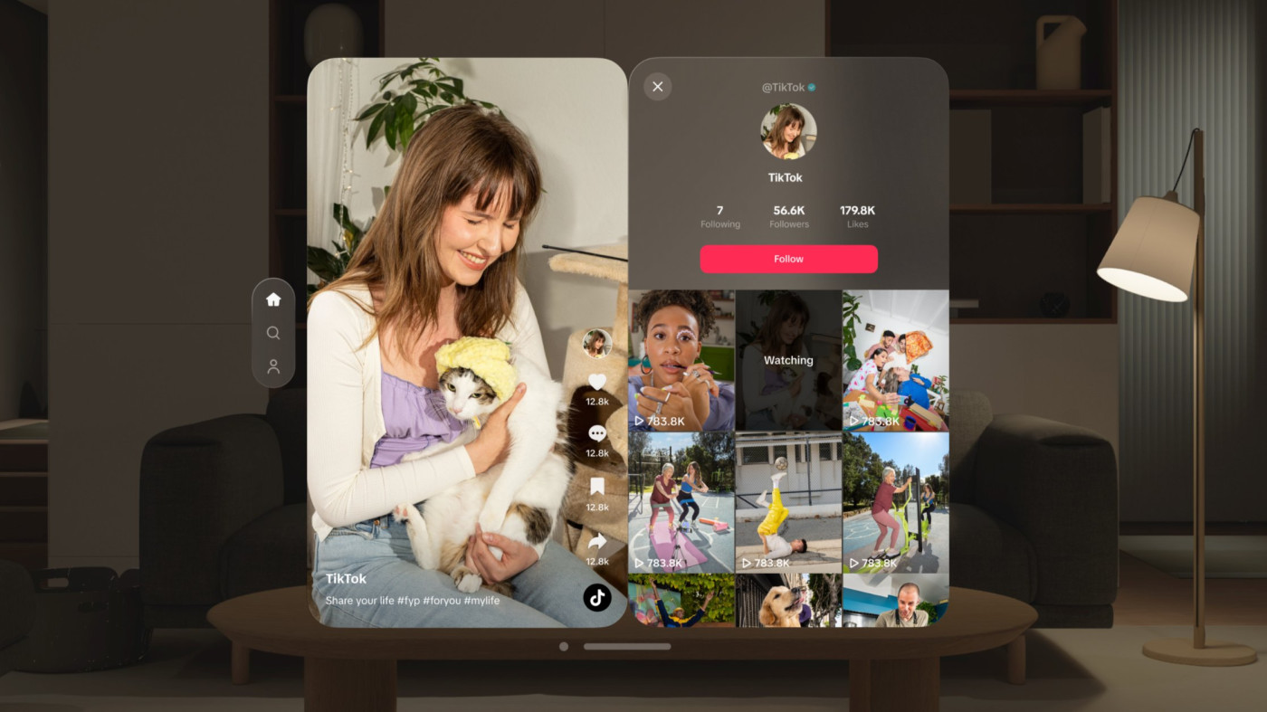 TikTok Application Vision Pro