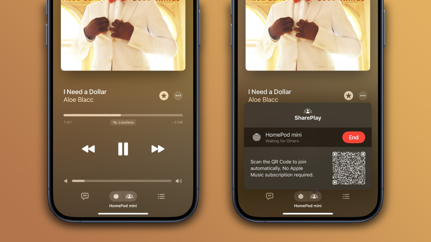 iOS 17.4 Beta SharePlay Musique HomePod
