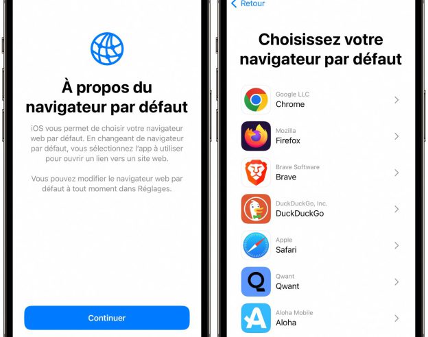 Choix Navigateur Internet Par Defaut iOS 17.4